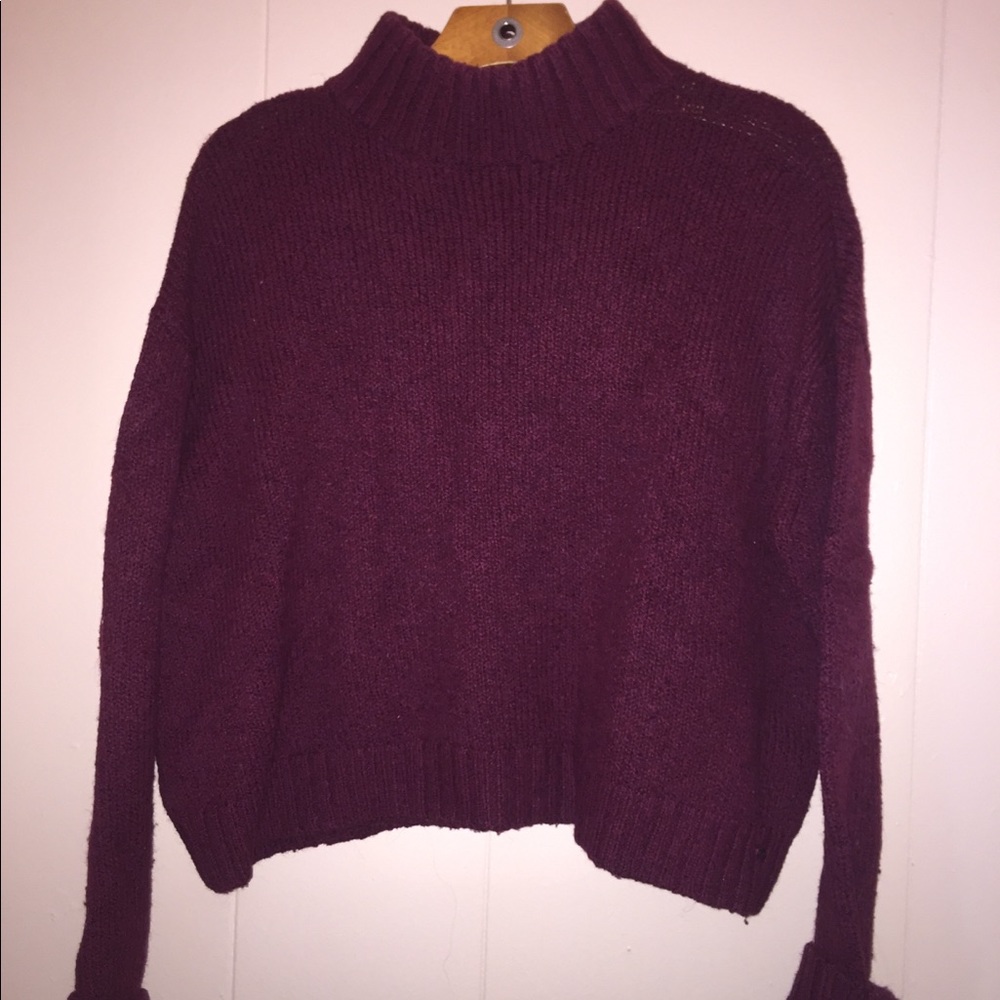 AEO turtleneck cropped sweater